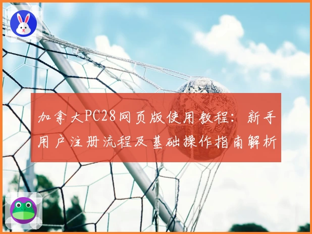 加拿大PC28网页版使用教程：新手用户注册流程及基础操作指南解析